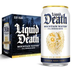 Liquid Death Still Mountain Water 12-12fz - 12-12 Fz