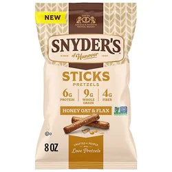 Snyders Of Hanover Pretzels Honey Oat Flax - 8 Oz