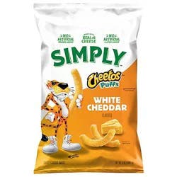 Cheetos Puffs Cheese Flavored Snacks White Cheddar 6 Oz - 6 Oz