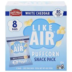 Like Air Puffcorn White Cheddar 8pc - 4 Oz
