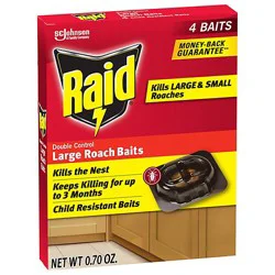 Raid Lrg Roach Bait 4ct/6 Us - 4 Ct