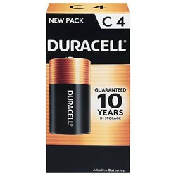 Duracell Coppertop C Battery - 4 Ct