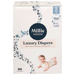 Millie Moon Luxury Diapers, Size 2,96 Count - 96 Ct