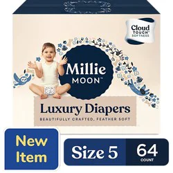 Millie Moon Luxury Diapers Size 5 64 Count - 64 Ct