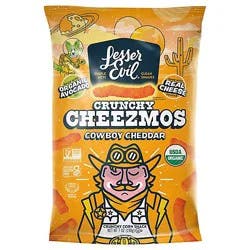 Lesser Evil Cheezmos Cowboy Cheddar - 7 Oz