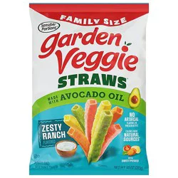 Garden Veggie Straws Avocado Oil Zesty Ranch 10oz - 10 Oz