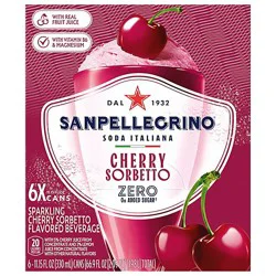 S Pellegrino Cherry Sorbetto 6-330ml - 6-330 Ml