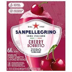 S Pellegrino Cherry Sorbetto 6-330ml - 6-330 Ml