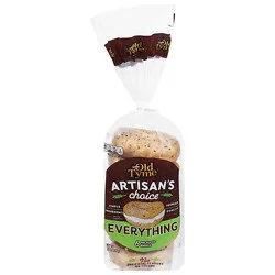 Old Tyme Artisans Choice Everything Bagels - 20 Oz