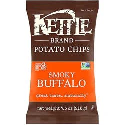 Kettle Brand Smoky Buffalo Potato Chips, 7.5 Oz Bag - 7.5 Oz
