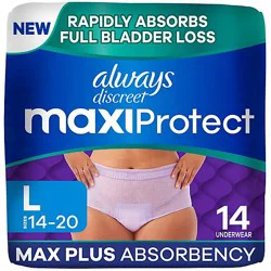 Always Discreet Heavy Size Large - 14 Ct