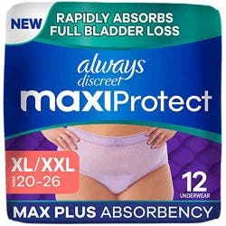 Always Discreet Heavy Size Lrg/xl - 12 Ct