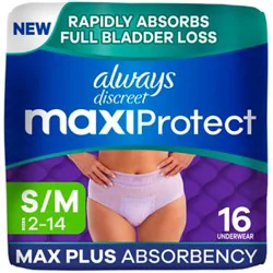 Always Discreet Heavy Size Small - 16 Ct