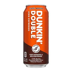 Dunkin Double Cafe Mocha Iced Espresso 15fz - 15 Fz
