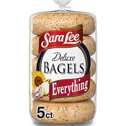 Sara Lee Deluxe Everything Bagels - 5 - 15 Oz