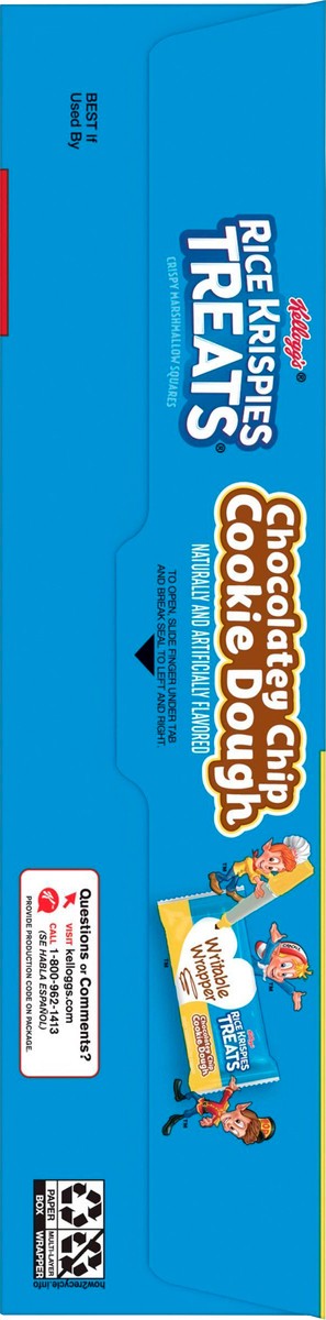 slide 2 of 9, Rice Krispies Treats Marshmallow Snack Bars Chocolatey Chip Cookie Dough, 6.2 oz