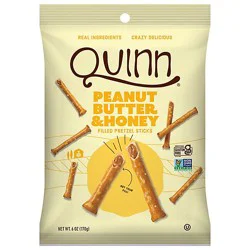Quinn Pretzel Sticks Peanut Butter Honey Filled - 6 Oz