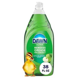 Dawn Ultra Dishwashing Liquid Antibacterial, Apple Blossom - 38 Fl. Oz. - 38 Fz