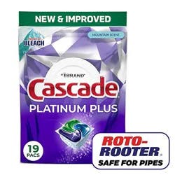 Cascade Platinum Plus Actionpacs, Mountain Scent - 19 Ct. - 19 Ct