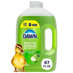 Dawn Ultra Antibacterial Liquid Dish Soap, Apple Blossom Scent - 67 Fl. Oz. - 67 Fz