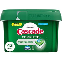 Cascade Complete Actionpacs, Fresh Scent - 43 Ct. - 43 Ct