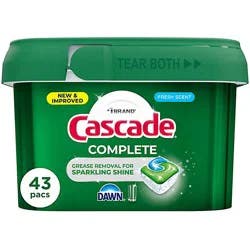 Cascade Complete Actionpacs, Fresh Scent - 43 Ct. - 43 Ct