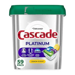 Cascade Platinum Actionpacs, Lemon - 59 Ct. - 59 Ct
