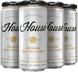 House Beer Premium Craft Lager 6-16 Fl Oz In Cans - 6-16 Fz