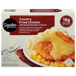Signature Select Entree Country Fried Chicken W Mashed Potato 13.1 Oz - 13.1 Oz