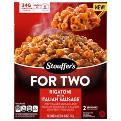 Stouffer's Italian Sausage Rigatoni For Two Frozen Entre Box 26 Oz - 26 Oz