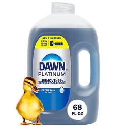 Dawn Platinum Dishwashing Liquid, Refreshing Rain - 68 Fl. Oz. - 68 Fz