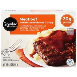 Signature Select Entree Meatloaf W Mashed Potatoes 9.5 Oz - 9.5 Oz
