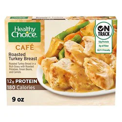 Healthy Choice Cafe Roasted Turkey Breast With Vegetables, Frozen Meal, 9 Oz - 9 Oz