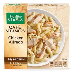 Healthy Choice Cafe Steamers Chicken Alfredo, Frozen Meal, 9.25 Oz. Bowl - 9.25 Oz