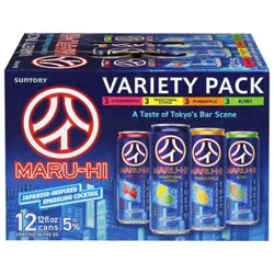 Maru-Hi Sparkling Cocktails Variety Pack 12-12 Oz. Cans - 12-12fz
