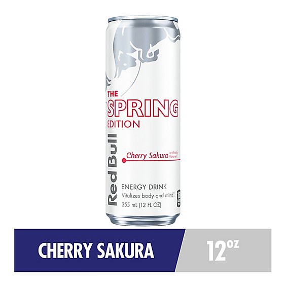 slide 1 of 1, Red Bull Cherry Sakura Spring Edition Energy Drink - 12 Fl. Oz., 12 fl oz