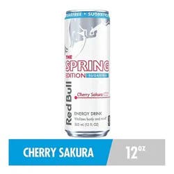 Red Bull Sugar Free Cherry Sakura Spring Edition Energy Drink - 8.4 Fl. Oz.