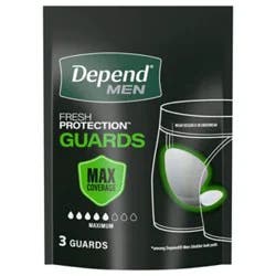 Depend Men Max Absorb Guard Dsp 3 - 3 Ct