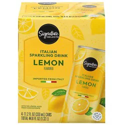 Signature Select Sparkling Italian Lemon 4-11.15fz - 4-11.15 Fz