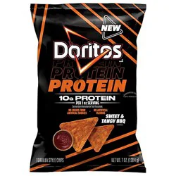 Doritos Sweet & Tangy Bbq Protein Tortilla Chips - 7 Oz