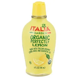 Italia Garden Lemon Juice Organic 4fz - 4 Fz