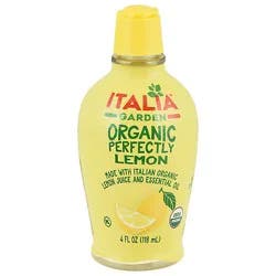 Italia Garden Lemon Juice Organic 4fz - 4 Fz