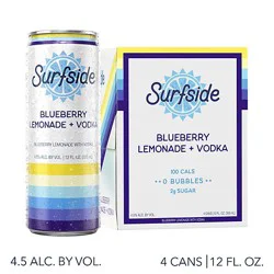 Surfside 4pk Blueberry Lemonade - 4-12 Fz