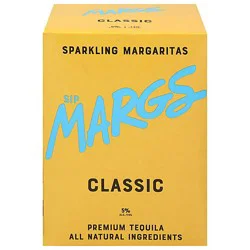 Sip Margs Spkl Classic Marg 4pk - 4-355ml