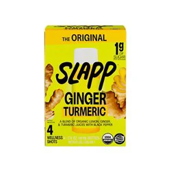 Slapp Original Ginger Turmeric Wellness Shots 4 Count - 4-2 Fz