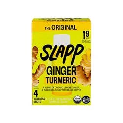Slapp Original Ginger Turmeric Wellness Shots 4 Count - 4-2 Fz