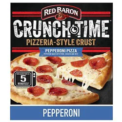 Red Baron Pizza Pepperoni Crunch Time - 14.87 Oz