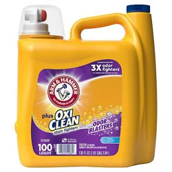 Arm & Hammer Liquid Detergent Plus Oxi Clean With Odor Blasters, Fresh Burst - 130 Fl. Oz. - 130 Fz