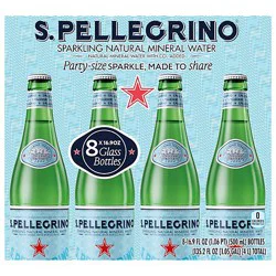 S Pellegrino Sparkling Water 8-16.9fz - 8-16.9 Fz
