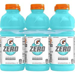 Gatorade Zero Zero Sugar Thirst Quencher Glacier Freeze, 20 Fl Oz X 6 - 120 Fz
